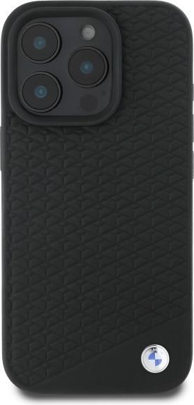 Actual product image BMW BMHMP16L23RDDK iPhone 16 Pro 6.3" czarny/black hardcase Sign Leather Diamond Metal Logo MagS (Apple iPhone 16 Pro)