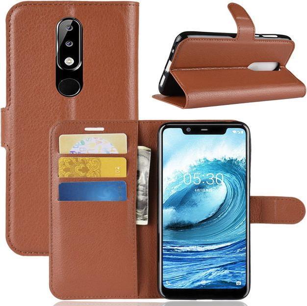 Produktbild MU Classic Litchi Leder Bookcover Series (Nokia 5.1 Plus)