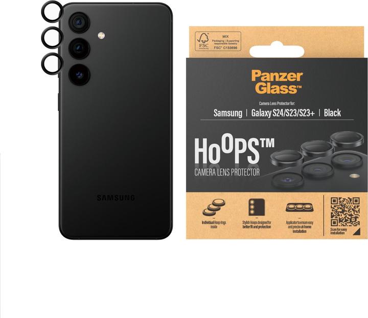 Actual product image PanzerGlass Hoops Camera Lens Protector (3 Piece, Samsung Galaxy S23+, Samsung Galaxy S24+)