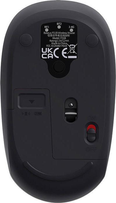 Produktbild Baseus Wireless mouse F01A 2.4G 1600DPI (frosted grey) (Kabellos)