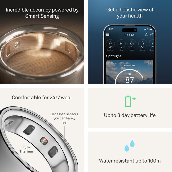 Produktbild Oura Ring 4 (7, Silber)