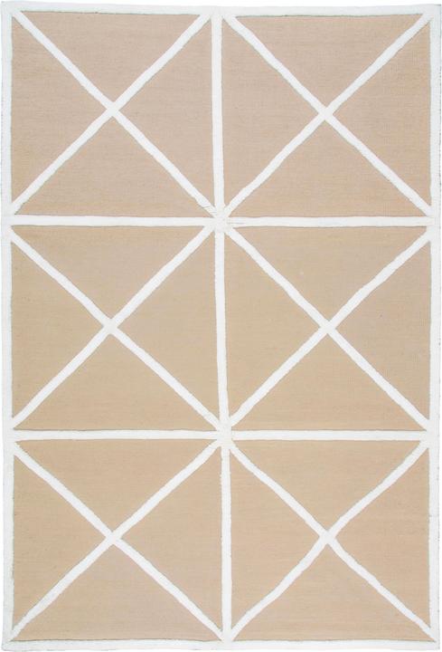 Maana Studios Ef-Dc010 - Camel Beige - Laine Naturelle Blanche (300 x 200 cm)