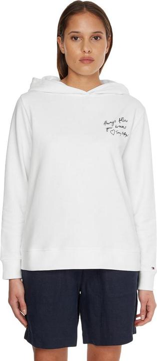 Tommy Hilfiger regulärer Slogan Hoodi ww0ww35604 ybr s (S)