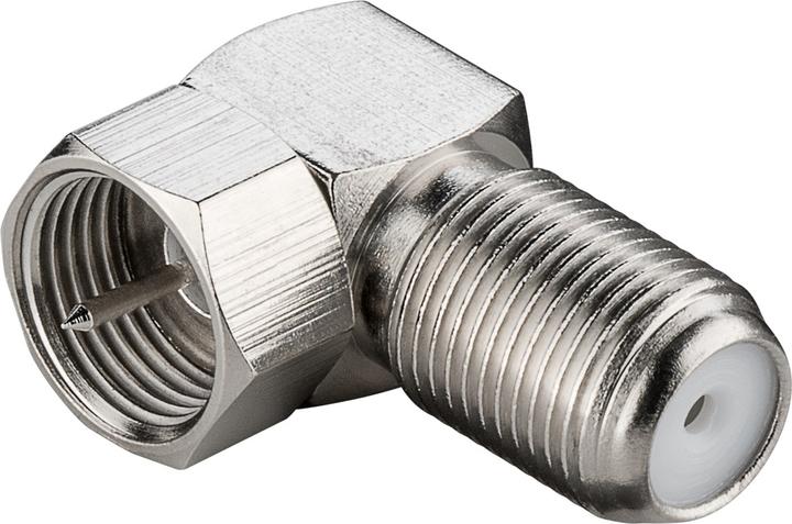 Produktbild Goobay Verbinder:F-Stecker>F-Kupplung,90°Winkel (Antennenkabel)