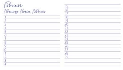 Produktbild Blankokalender Geburtstag A4 (21 x 29.7 cm, Harter Einband, Deutsch)