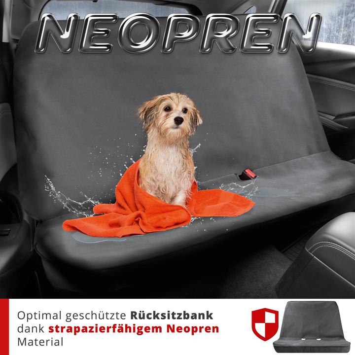 Actual product image Walser Car Seat Cover Neoprene, Car Seat Cover for Back Seat, Black