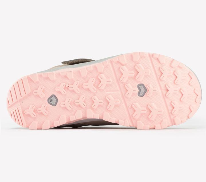 Produktbild Quechua Wanderschuhe Kinder Gr. 28–34 niedrig Klettverschluss Wandern - NH500 beige/rosa (34)