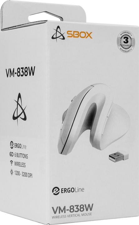 Produktbild Sbox VM-838W Vertical Wireless White (Kabelgebunden)
