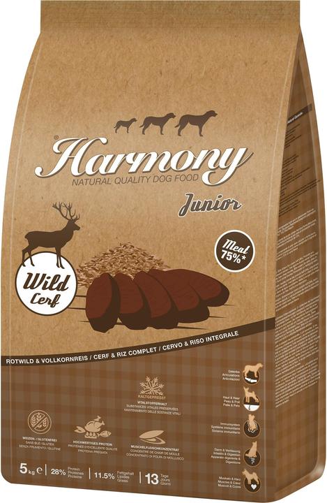 Harmony Dog Natural Junior Rotwild & Reis (Junior, 1 Stk., 5000 g)