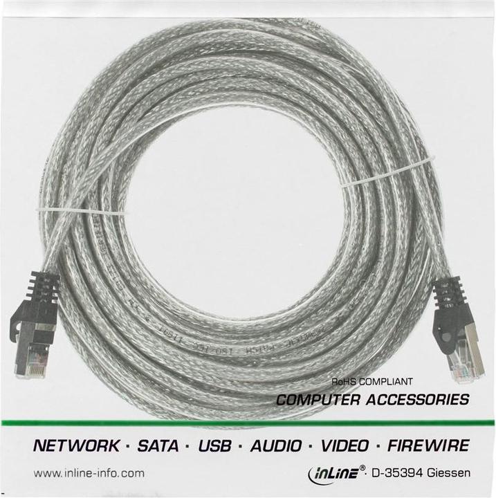 Produktbild InLine Patchkabel (SF/UTP, CAT5e, 30 m)