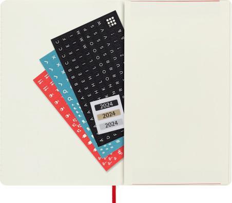 Actual product image Moleskine 18 months weekly note calendar 2023/2024, Large/A5, 1 Wo = 1 page, right lined (A5, English)