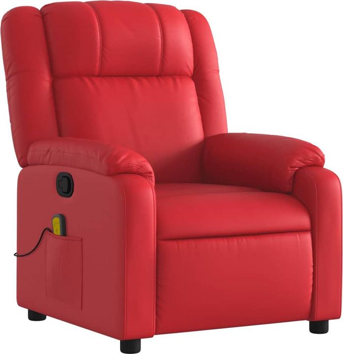 Productafbeelding VidaXL Massagefauteuil TV-fauteuil Relaxfauteuil Relaxfauteuil Rood kunstleer