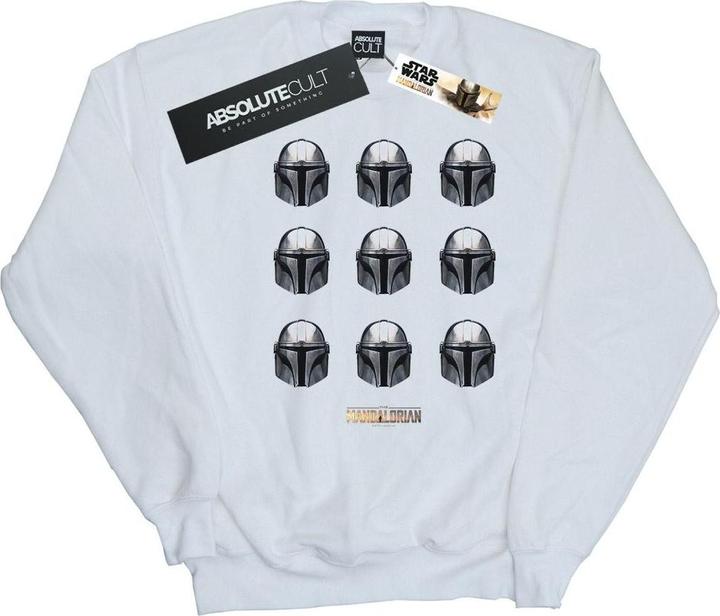 Produktbild Star Wars The Mandalorian Helmet Pattern Sweatshirt (L)