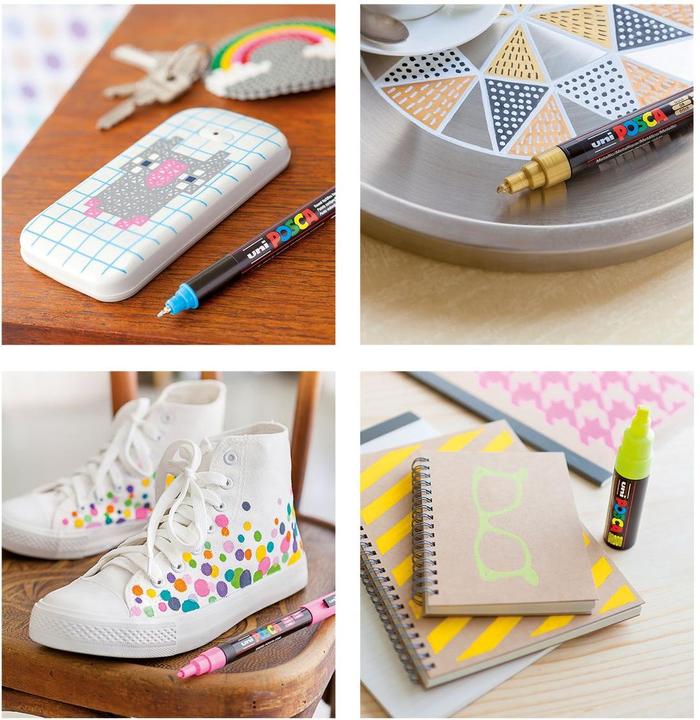 Actual product image Posca PC-5M (Neon assorted, 2.50 mm, 4 x)