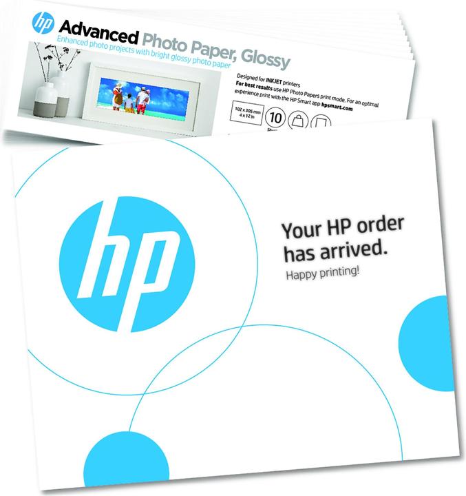 Image du produit HP Advanced Photo Paper 10 feuilles (250 g/m², 101 x 305 mm, 10 x)