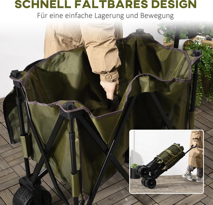 Immagine prodotto Outsunny Carrello con tasca laterale (100 kg)