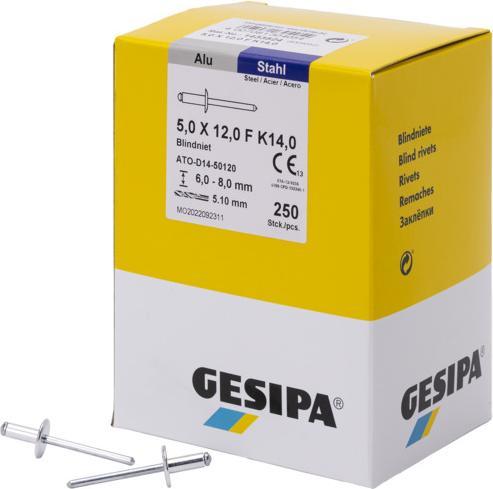 Produktbild Gesipa Blindniet.5,0x12 F Alu (250)