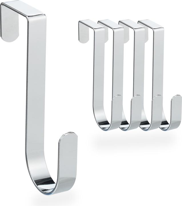 Immagine prodotto Relaxdays Set da 5 Ganci Sopraporta, per Vestiti