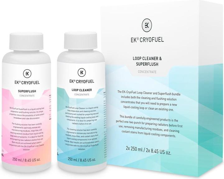 Image du produit EKWB EK Waterblocks EK-CryoFuel Loop Cleaner + Superflush concentré (250 ml, Concentré)