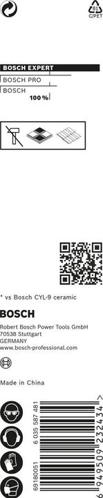 Immagine prodotto Bosch Professional Zubehör Punta EXPERT HEX-9 in ceramica dura, 7 x 90 mm (7 mm)