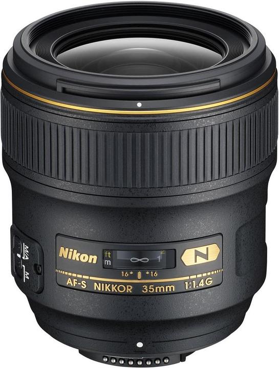 Nikon AF-S Nikkor 35mm f/1.4G (Nikon F, Plein format)