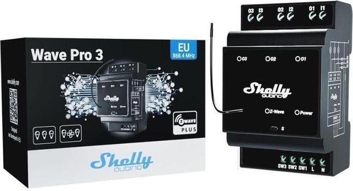 Immagine prodotto Shelly ALREZWE W PRO3 - Qubino Wave Z-Wave Pro 3 (Attuatore dell'interruttore)