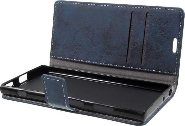 Produktbild MU Classic Leder Bookcover im Vintage Look (Xperia XA1 Plus)