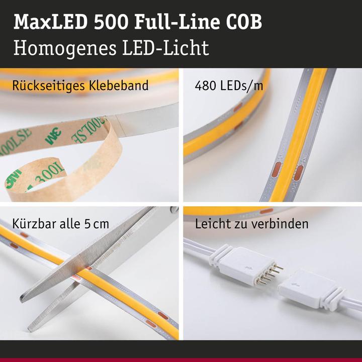 Actual product image Paulmann MaxLED 500 Full-Line COB Stripe Set (Daylight, 150 cm, Indoor)