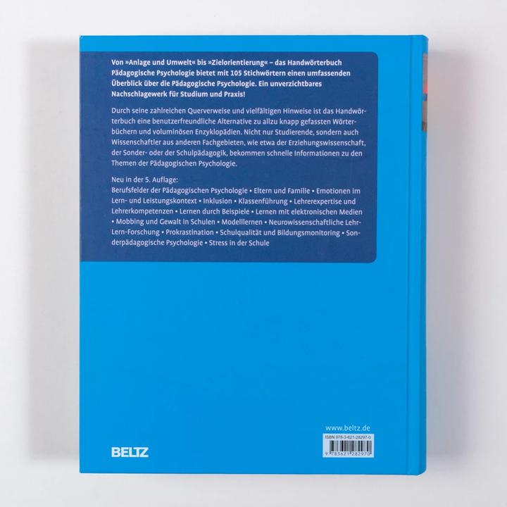 Image du produit Handwörterbuch Pädagogische Psychologie (Allemand, Detlef H. rouille H., Susanne R. Livre, Jörn R. Sparfeldt, 2018)