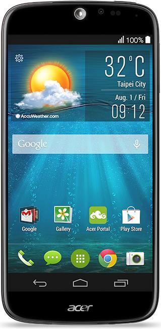 Productafbeelding Acer Vloeibare jade plus (16 GB, Zwart, 5", Dubbele SIM, 13 Mpx, 3G)