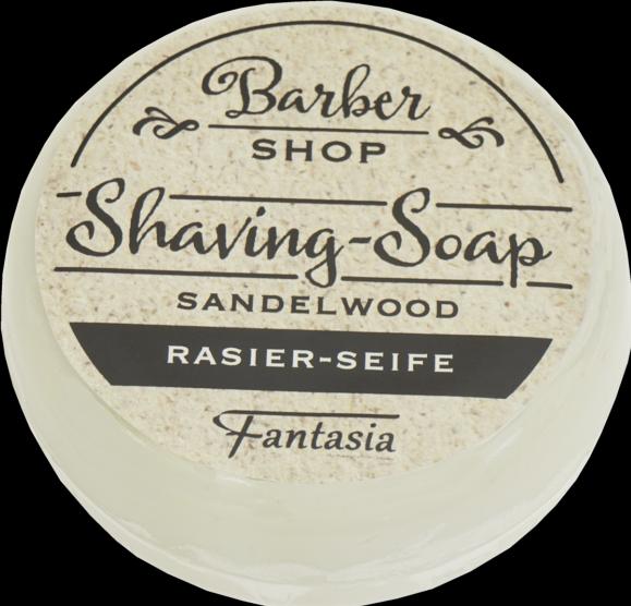Rasierseife rund 100g Duft: Sandelwood, Ø 7 cm (Rasierseife)