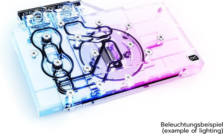 Immagine prodotto Alphacool Ice Block Aurora GPX-N RTX 3070 Gaming Twin Edge con piastra posteriore - Acrilico + Nickel