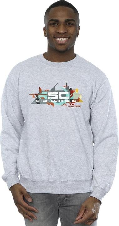 Actual product image Disney Mens Lightyear Star Command Graphic Title Sweatshirt (L)