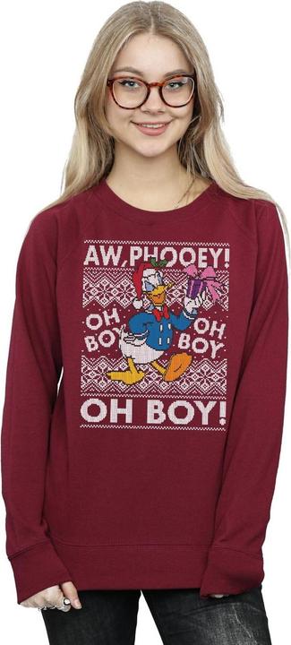 Immagine prodotto Disney Donald Duck Christmas Fair Isle Felpa Donna (S)