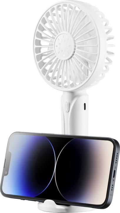 Produktbild Cellularline Ventilator Breezy weiss Tragbarer Ventilator mit Standfunktion PORTABLEFANW