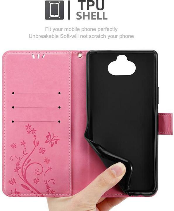 Produktbild Cadorabo Flower Book Cover (Sony Xperia 8)