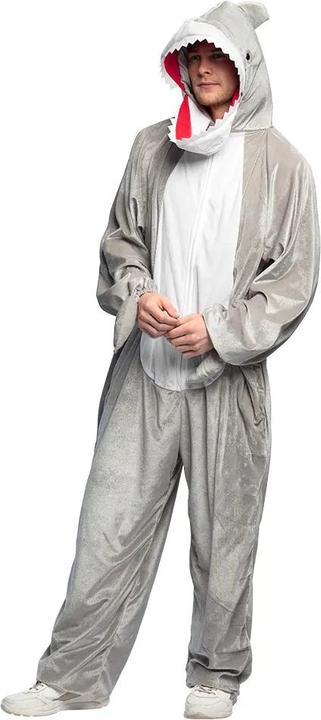 Produktbild Boland Hai Plüschkostüm Unisex: Overall Mit Kapuze (M/L)