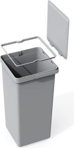Actual product image EKO Waste Bin 15+20L Grey Deco Duo Built-In (35 l)