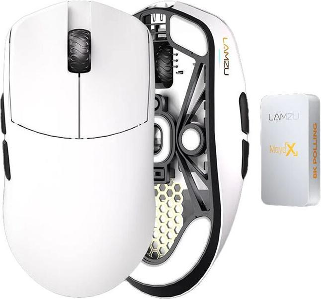 Produktbild Lamzu Maya X Gaming Maus - Cloud White