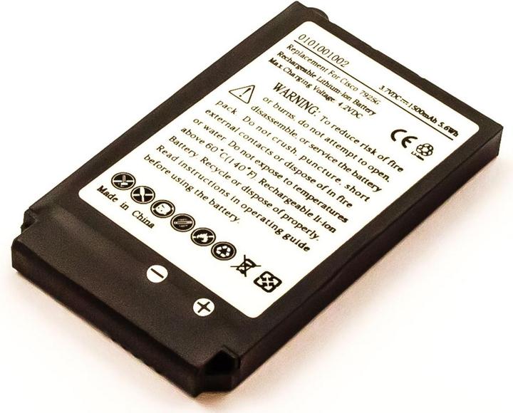 Immagine prodotto AGI 37900 - CISCO WIRELESS IP PHONE 7925G - Nero - Ioni di litio (Li-Ion) - 1500 mA