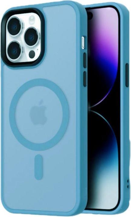 Actual product image Hurtel Fashion Case MagSafe for iPhone 16 Pro - light blue (Apple iPhone 16 Pro)