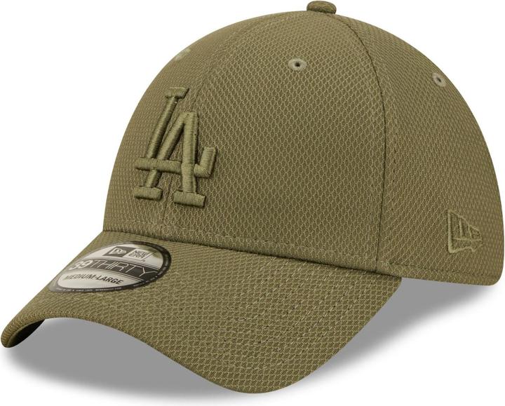 Actual product image New Era 39Thirty Diamond Cap - Los Angeles Dodgers olive (M/L)