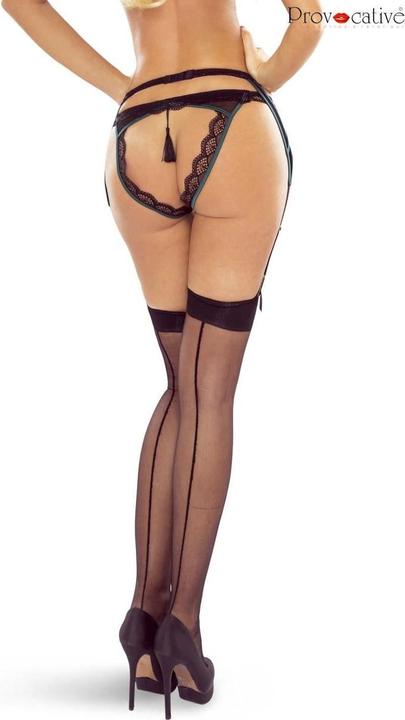 Image du produit Provocative Porte-jarretelles en noir/vert (S/M)