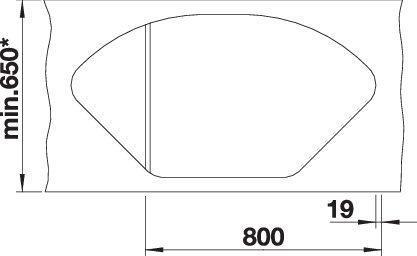 Produktbild Blanco Delta II (Aufsatzspülbecken, 105.70 cm, 57.50 cm)