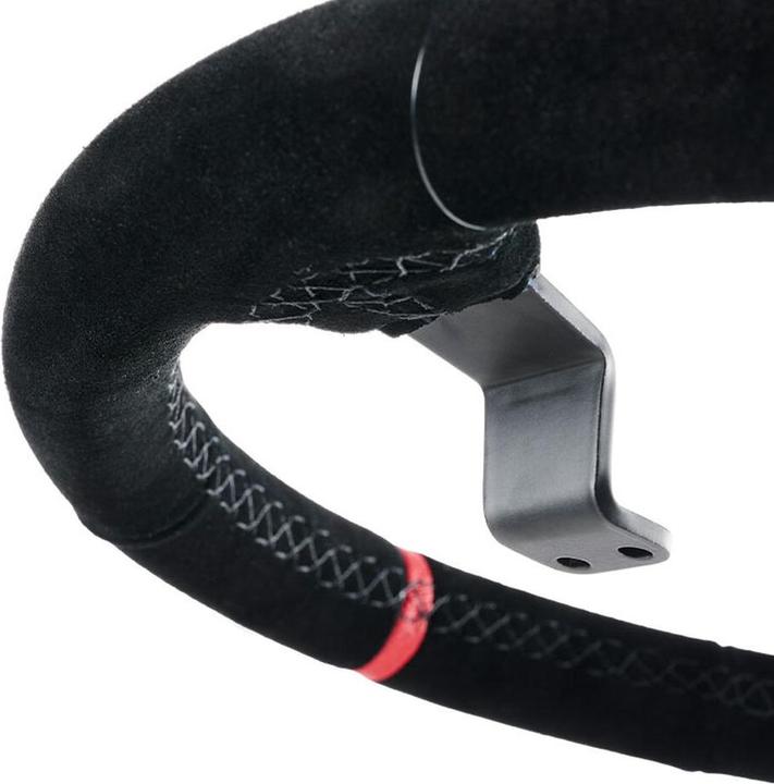 Produktbild Asetek SimSports Lenkradkranz, gewölbt, 340 mm - schwarz, wildleder