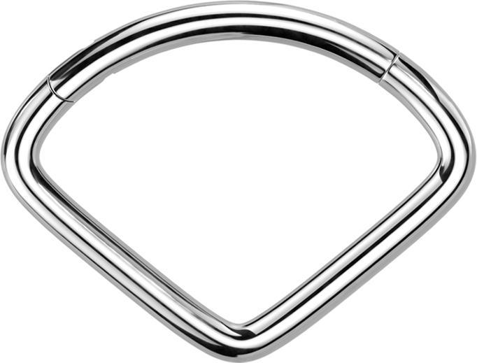 Produktbild Star Piercing Micro Segmentring klappbar silber Fächer (ohne Messing, Titan G23)