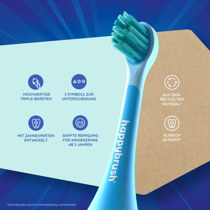 Actual product image happybrush Happy Brush ECO VIBE KIDS Paw Patrol attachable brushes (3 x)