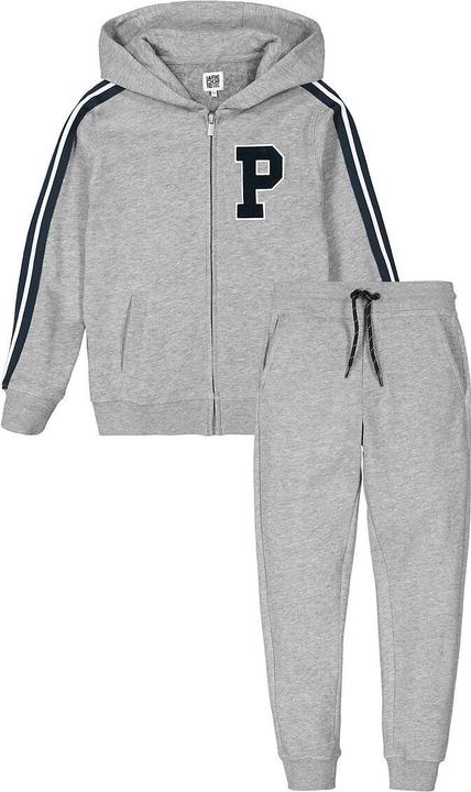 Actual product image La Redoute Collections Jogging suit with hooded sweatshirt & trousers (94)