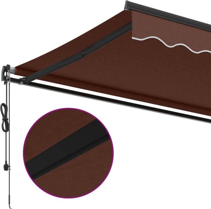Produktbild VidaXL Markise Gelenkarmmarkise Sonnenmarkise Automatisch Braun 450x350cm (4.50 m)