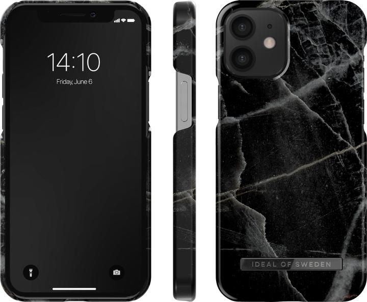 Immagine prodotto iDeal Of Sweden Designer Copertina rigida in marmo nero Thunder (Apple iPhone 12 mini)